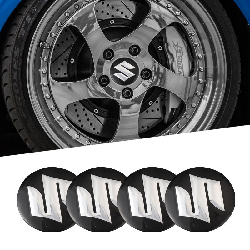 

4Pcs Automotive Wheel Hub Center Cover Badge Sticker For Suzuki Jimny Swift Samurai Vitara SX4 Alto Kaiser Ingnis DZire Swace чёрный