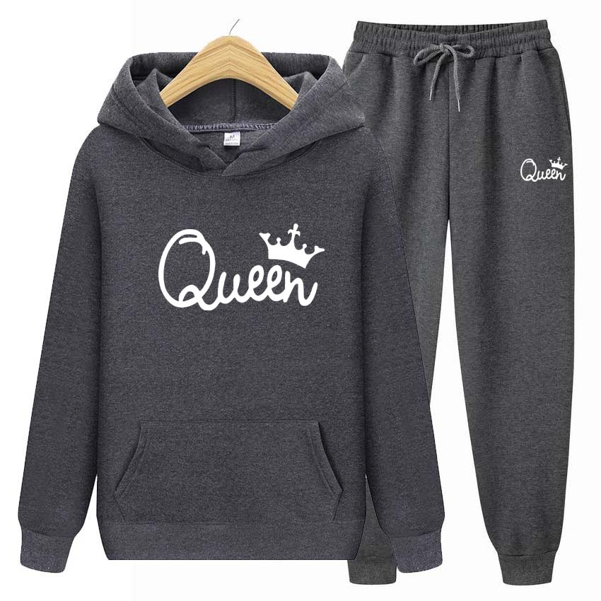 Módní Teplákové soupravy Pro ženy Muži Oblečení s kapucí Pánské běžecké soupravy Queen Potisk Pánské Dámské Mikiny Tepláky Oblečení