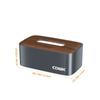 Desktop Tissue Case Wood Grain Napkin Holder Organizer for Bathroom Toilet Car Table Storage Paper Tissue Box Dispenser