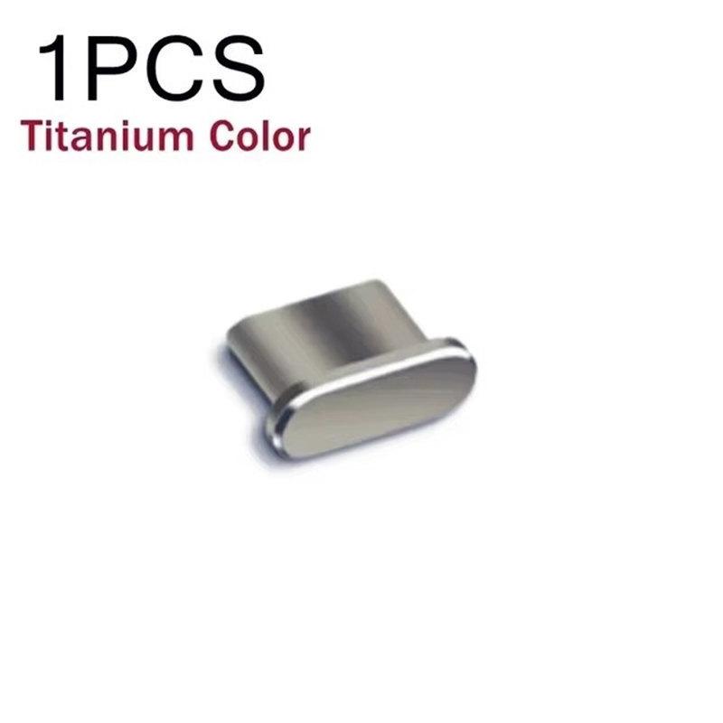 1/4Pcs Metal USB Type C Dust Plug for iPhone 15 Pro Max Plus 15PM Mobile Phone Type-C Charging Port Protector Cover Cap Stopper