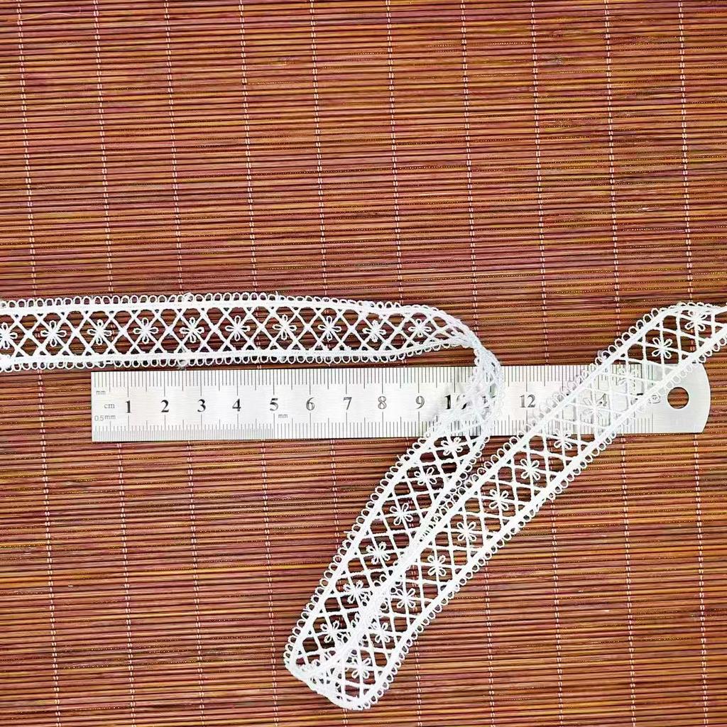 Lace Embroidery Barcode, Polyester Lace, Water-Soluble Lace, Hollow Clothing Accessories