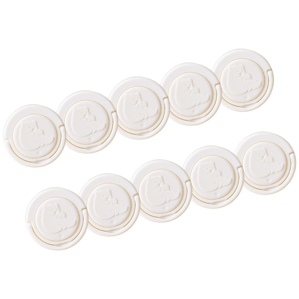 Baby Proof Plug Cover 10 Pieces Socket Protector with Concealed Handle for Toddler Safety Electric Shock Prevention
