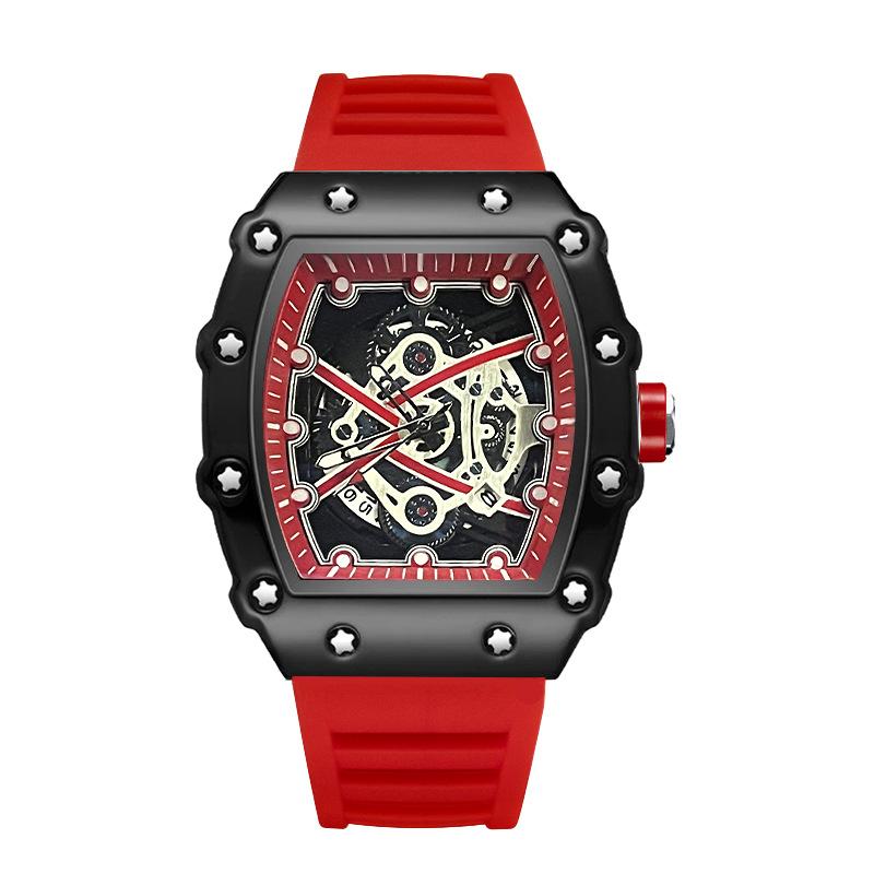 Casual Fashion Domineering Automatic Quartz Hollow Luminous Waterproof Darth Vader 1707 Men'S Watch
