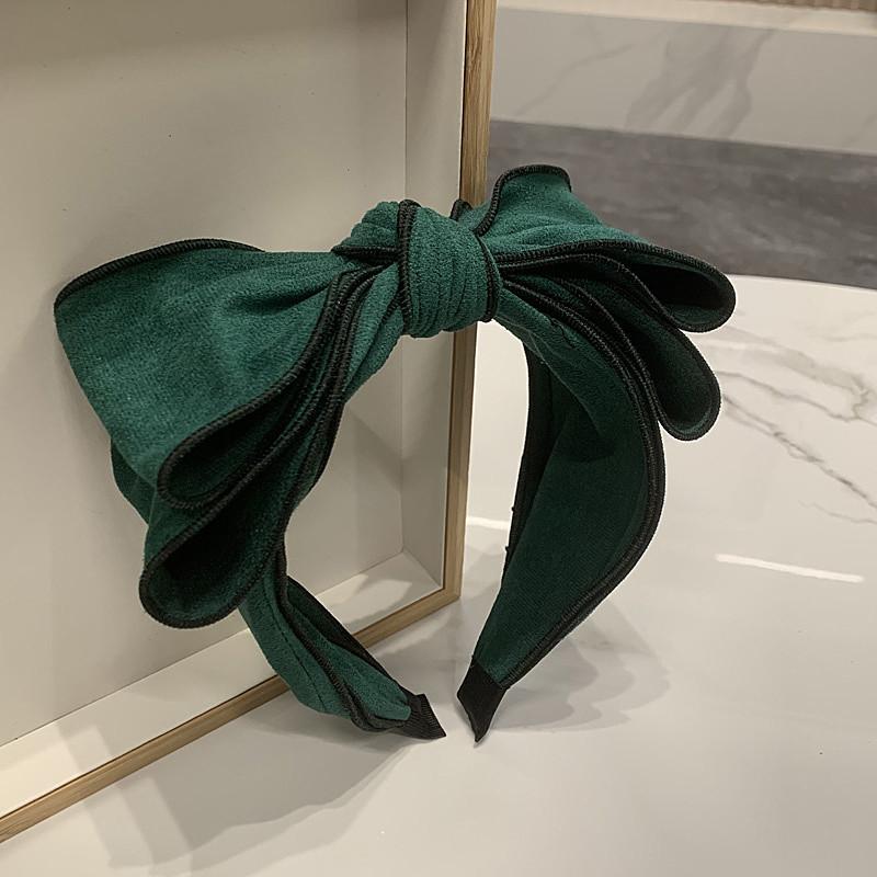 Royal Blue Bow Hairbands  Hair Accessories Layers Bow Knotted Headbands for Women Retro Hair Ornament Hair Hoop