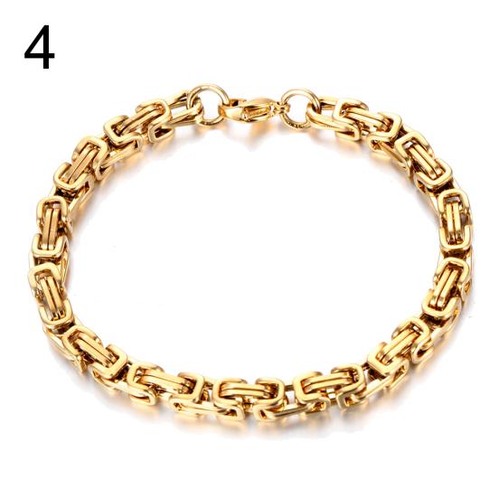 Männer Edelstahl Kette Link Biker Rocker Armband Armreif Schmuck Geschenk