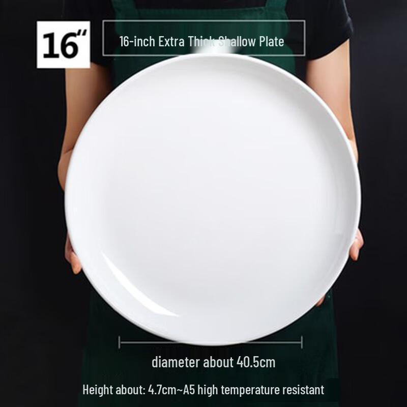 A5 Melamine White Round Dinner Plate
