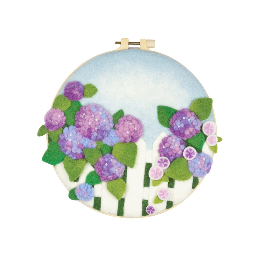 Neueins Wool Felting Kit with Felting Needles for Beginners, Cute DIY Crafts, Wool Embroidery for Frames, Flowers, Decorative Gifts