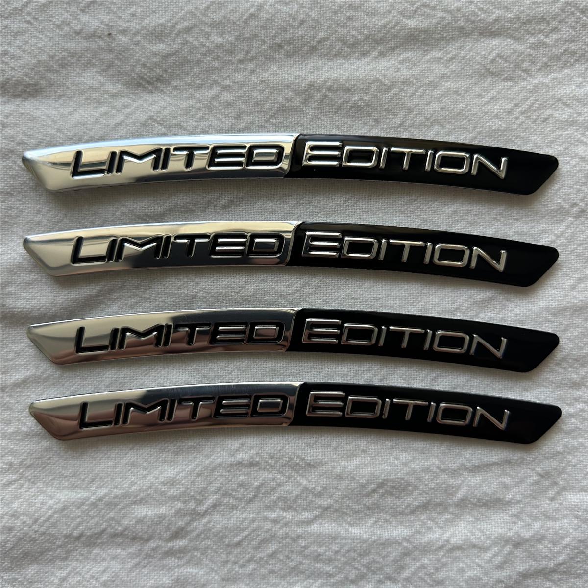 

4pcs/Set Limited Edition Car Wheel Hub Stickers Aluminum Car Decorative Decals Motorcycle and Bicycle Wheel Hub Logo Badges
