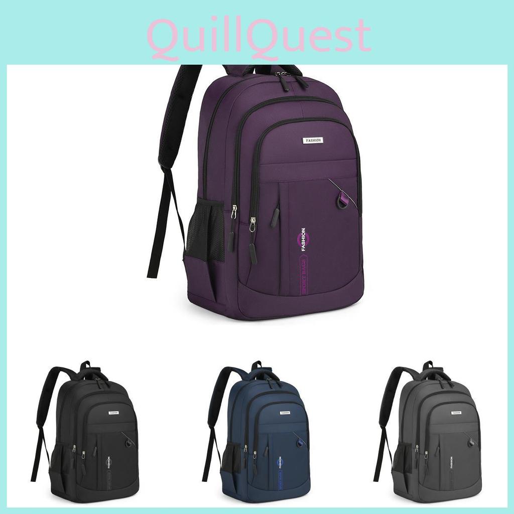 Unisex Oxford Backpack With 16in Laptop Compartment Breathable Design For Travel School Work Essentials