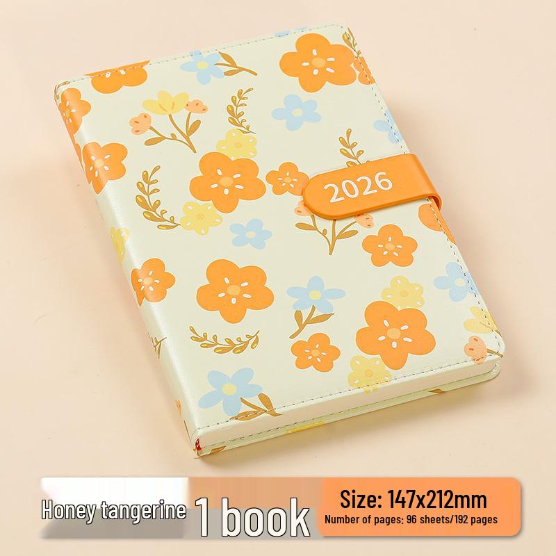 2026 Floral Agenda: Daily Planner & Weekly Calendar Notebook for Time Management Efficiency