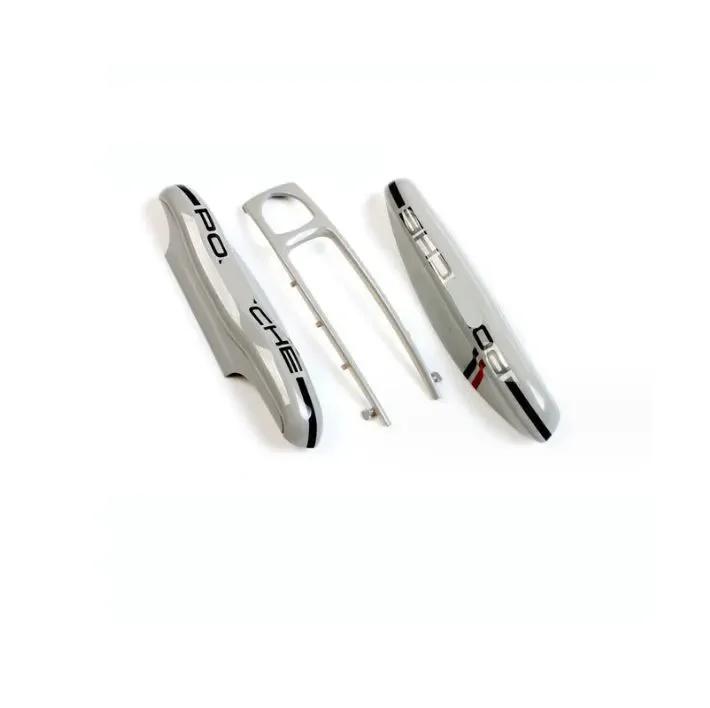 3dílná sada Porcelánově šedá Taštička na klíče od auta Kryt Držák Vhodné pro Porsche Macan 718 Cayenne 911 Cayman Panamera Auto