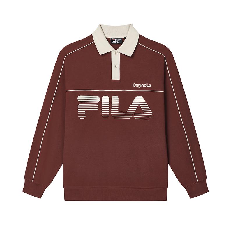 

New FILA Polo Shirts Men s Terracotta Red Brown F11M439205FBN 185/104A/XXL