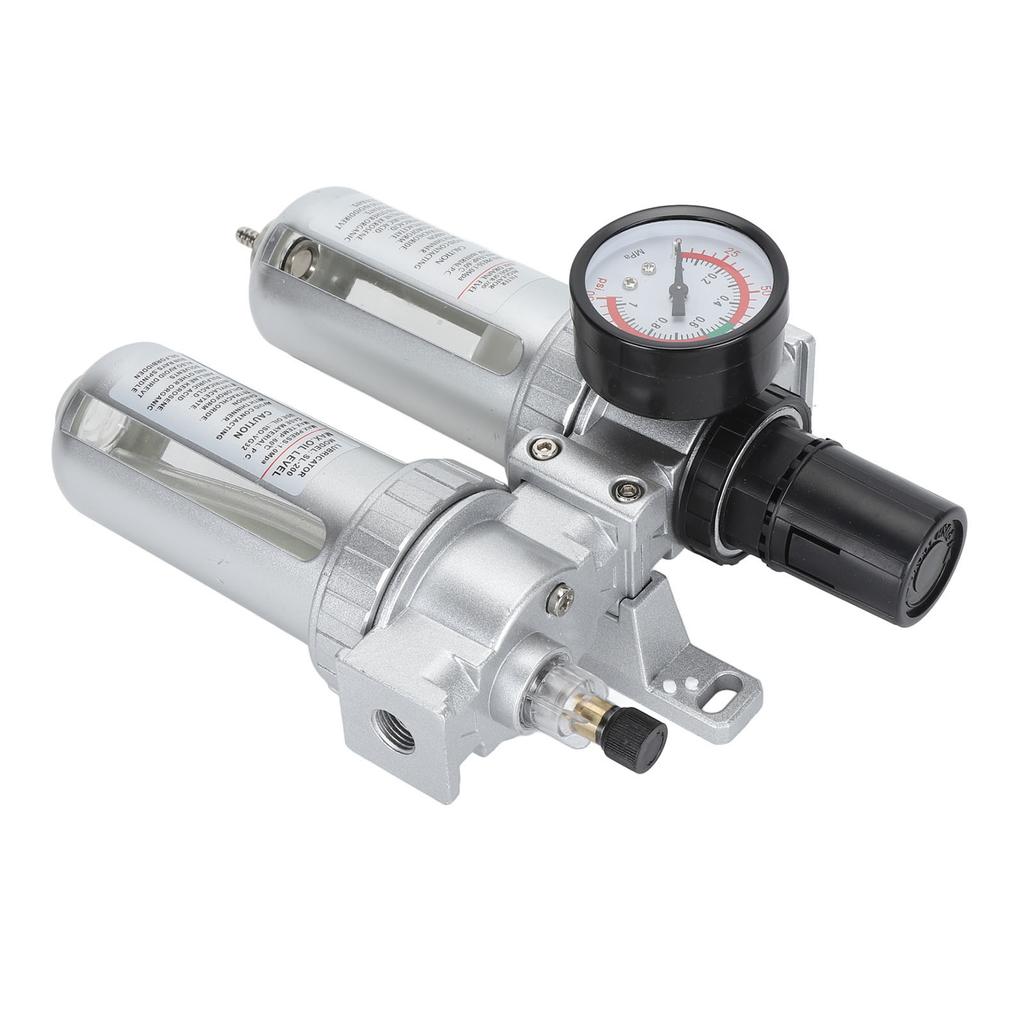  Filter Pressure Regulator 1/4 Inch Aluminum Alloy PC and Plastic Compressed  Filter