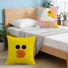 Cute Cartoon Art Duck Cushion Cover For Pillow Printing Sofa Decoration Home Car Room Coffee Shop Office Nordic Simplicity