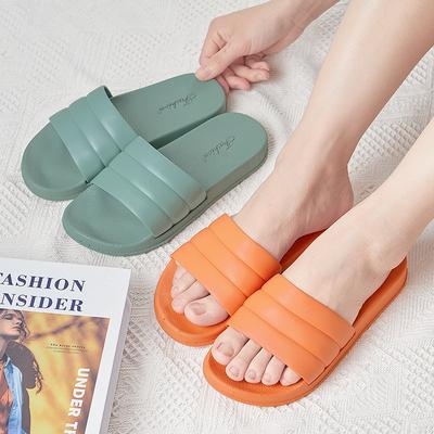 2025 New Home Slippers Summer Japanese Indoor Couple Cool Slippers Cute PVC Home Slippers Women