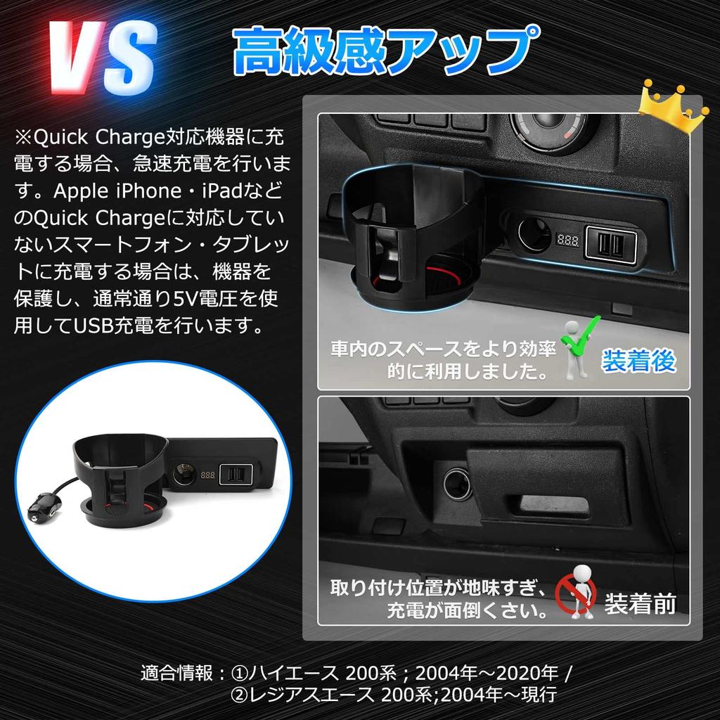 GIMUYA Toyota Hiace 200 Series Power Supply Unit, Regius Ace Distributor, Cigarette Lighter Socket