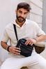 Bolsa de couro masculina R-13204-M-3877 Preta