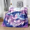 1pc Cute Elephant On Moon Blanket Soft Comfortable Lightweight Perfect for Travel Camping Picnics Sofa Office Bed Living Room Ideal Gift for Friends