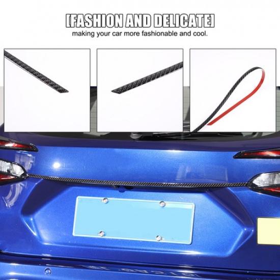 

Soft Carbon fiber Rear Door Trunk Trim Sticker Cover For Subaru Crosstrek 23+