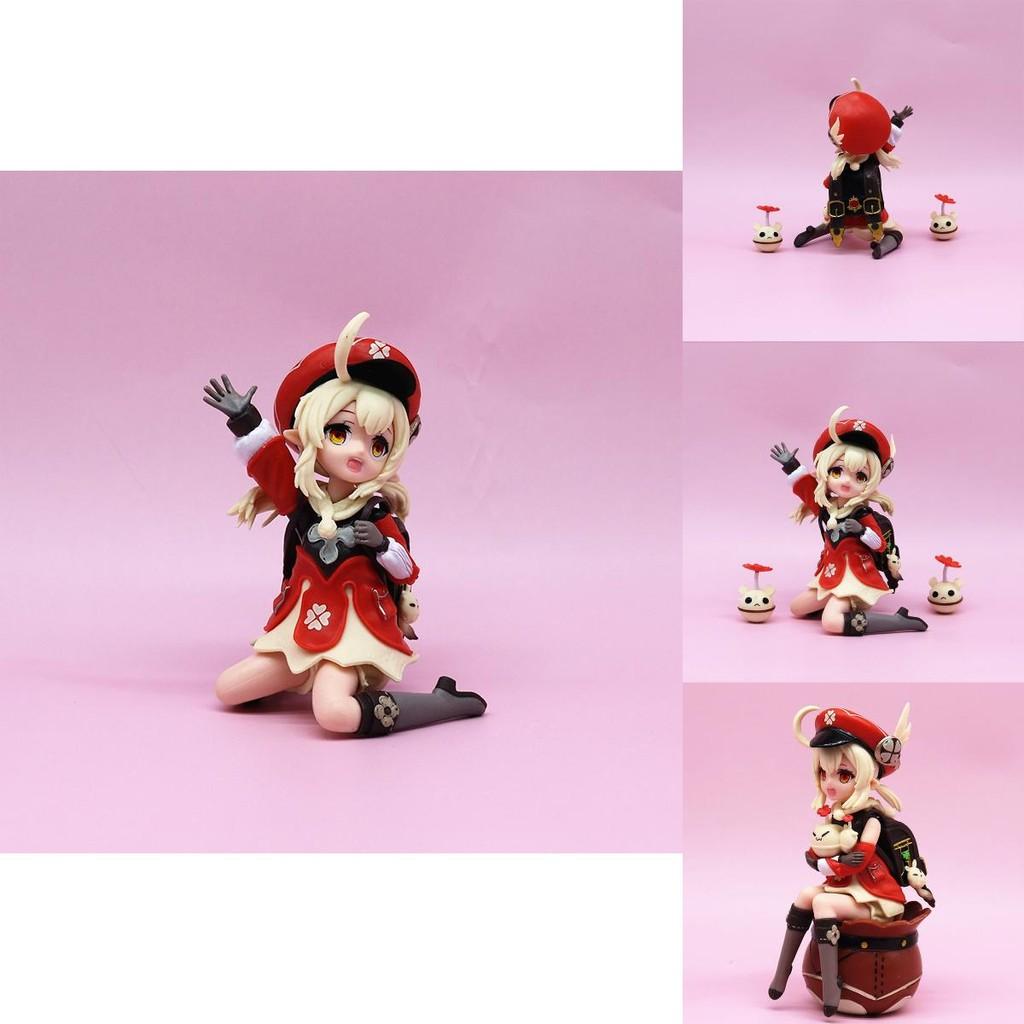 Original God Klee Spark Knight Gk Klee Sitting And Standing Game Peripheral Figure Model 11-13cm Pvc Action Figure