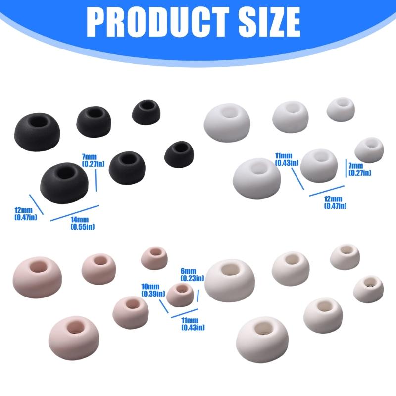 Replacement Ergonomic Silicone Earbud Covers Cushions Sweatproof Nonslip Design Enhancing Bass Suitable For Gym Running