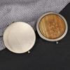 Portable Green Sandalwood Folding Vanity Mirror - Exquisite Round Design, 5 Styles Available