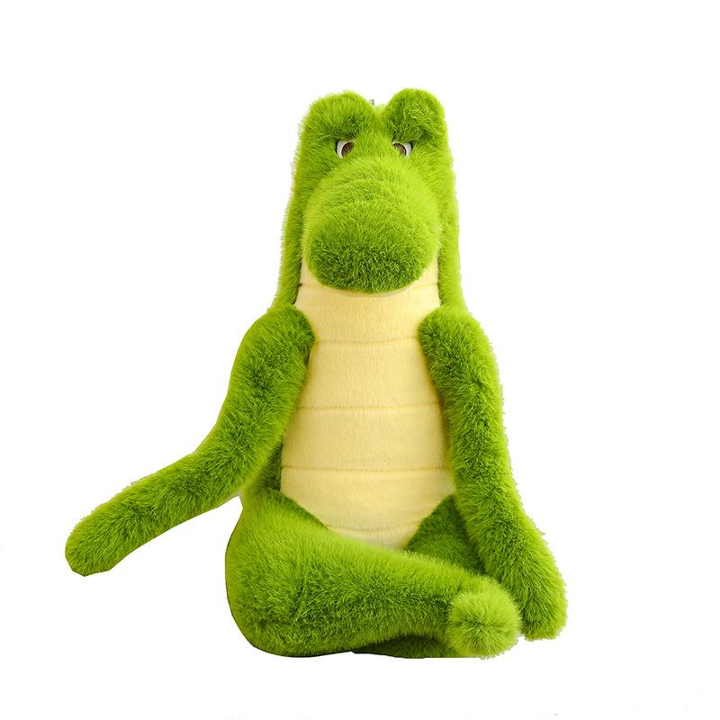 Cute Confident Crocodile Plush Toy Boy Birthday Gift Sleeping Pillow Activity Souvenir Ring