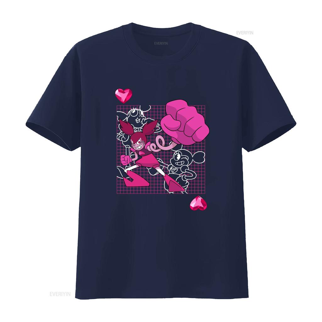 Steven Universe Mens The Movie Spinel Punch T Shirt New Styles In S L XL Vintage Washed Homme Stretched Fashion Streetwear Soft