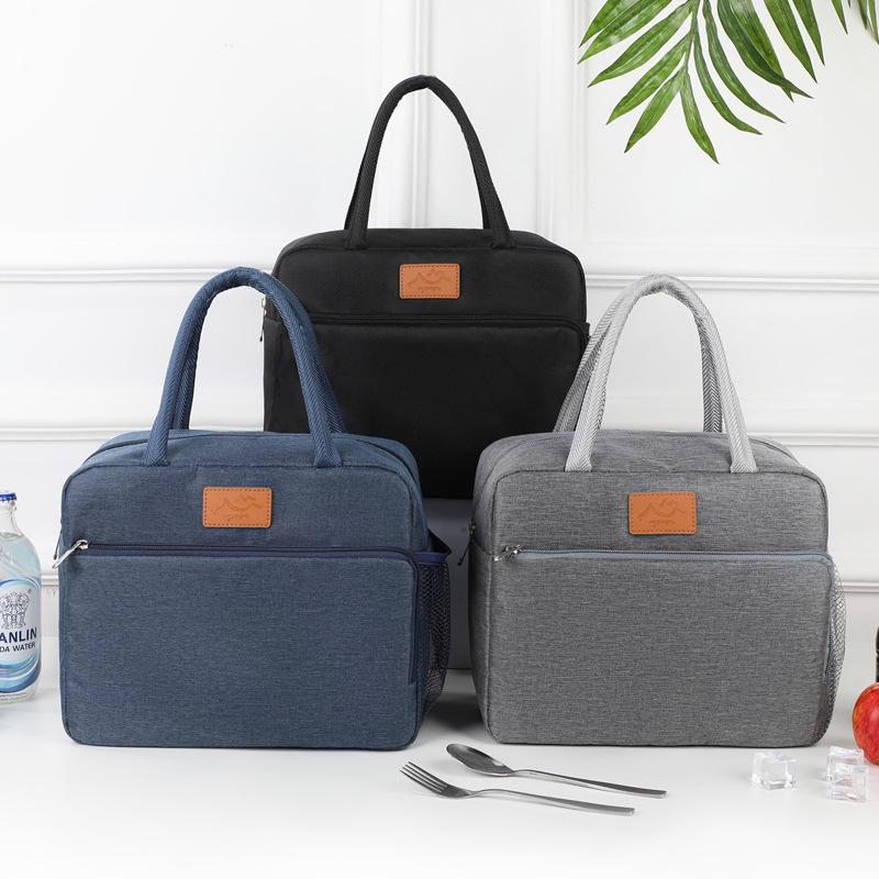 Japanese-Style Insulated Lunch Bag - Large Capacity, Waterproof Bento Bag for Students & Office Commutes