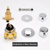 Split Type Thermostatic Shower Cabin Faucet Tap Shower Bath Brass Mixer Diverter 2/3/4/5 Output  Screw Thread Or Intubation