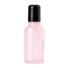 Pink Glass Perfume Bottle with Spray, Screw Cap, Essential Oil Dropper, and Lotion Dispenser
