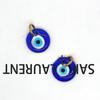 2 Pcs Retro Acrylic Eye Round Earrings Devil's Eye Earrings Turkish Blue Eye Stud Earrings Women Girls Ear Jewelry