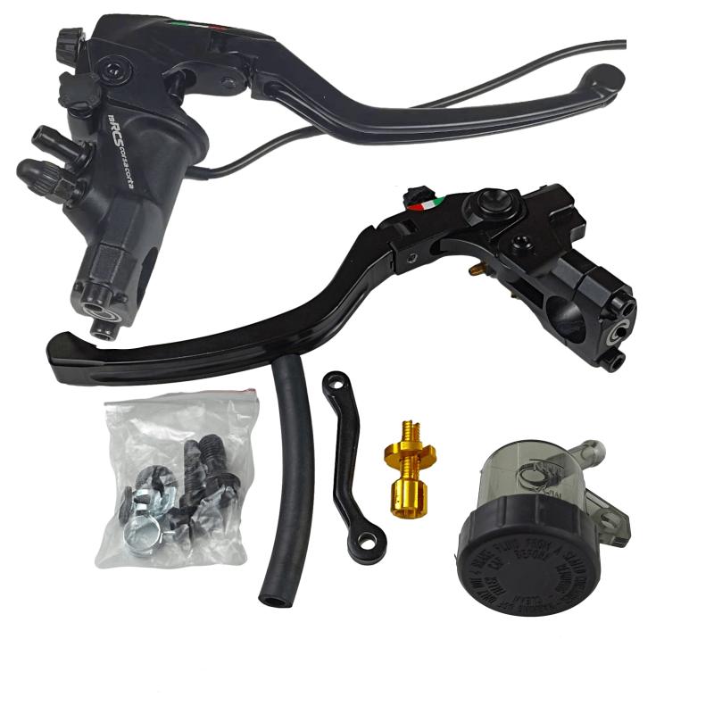 Universal 22mm 19RCS Racing Moto Bike Brake Clutch Lever Right Master Cylinder 19mm Piston Left Perch Line Cable Clutch Lever