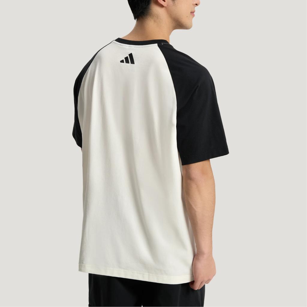 Adidas Color Block Raglan Sleeve T-Shirt Unisex Tops KX0518
