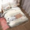 Bubu Dudu Carton Adorable Lovely Bear Kawai Beding Set 3D Printed Suitable for Bedrom Soft Duvet Cover Set With Pilowcases Home Textile