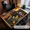Skull Gothic Theme Custom Mouse Pad Personalized With Name Text Customized Desk Mat For Office Home Decor