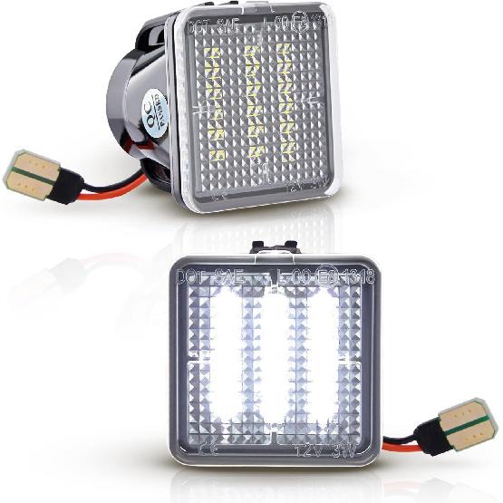 

LED License Plate Lights Bright White Tag Lamp Assembly Replacement Compatible with Toyota 2016 2017 2018 2019 2020 2021 Tacoma & 2014-2021 Tundra