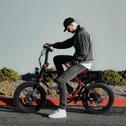 YunSCM Set of 2, 20x3.0 76-406 Bicycle Tires and 20x3.0/3.5 Tubes with 32mm Wall and 32mm American Valves, for 20-inch 3.0 Fat Bikes, Y-064