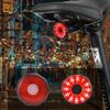 IPX6 Bike Intelligent Sensor Flashlight Smart Bikes Tail Light 7 Light Modes Quick Release Back Brake Night Riding Light