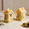 3D HoneycombHut Candle Mold DIY Beehive Candle Mold Silicone Bee Flowers Standing House Home Decorations Realistic Candle Mold