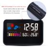 Digital LED Thermometer Meter Hygrometer Temperature Room Alarm Clock Weather Voice Control Alarm Multi-function Table