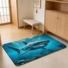 ANIME G-Great White Shark Floor Mat Absorbent Floor Mat Non-Slip Entrance Rug for Bathrooms Restrooms and Toilets