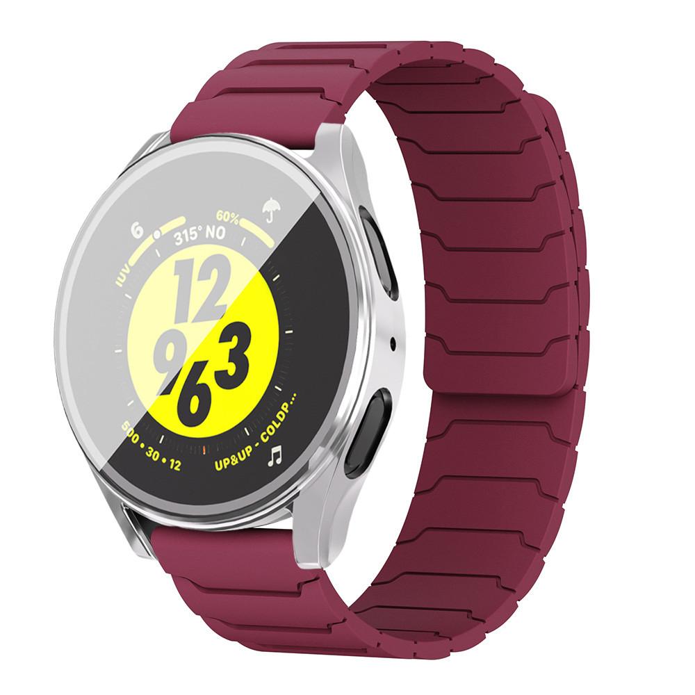 Full TPU Case+Strap for Samsung Galaxy Watch 7 6 5 4 40mm 44mm Magnetic Silicone Strap+Protector Cover for Galaxy Watchband