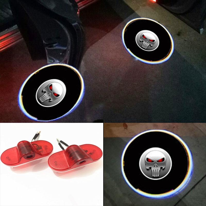 Led Laser 2pcs Car Door Ghost Shadow Welcome Projector Lights Car Styling