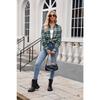 Spring and Autumn Women's Casual Fashion Street Loose Plaid Long Sleeve Shirt
