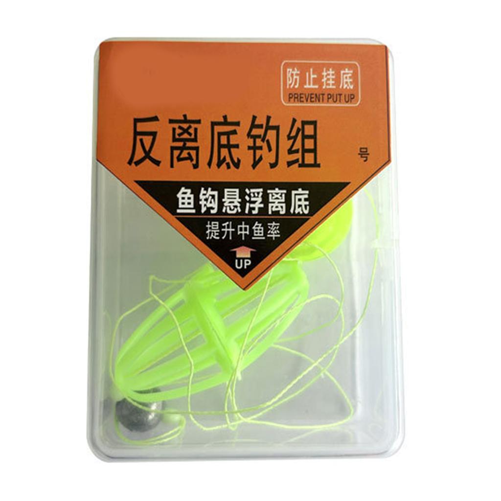Double Hook Fishing Line Set String Hook Fishing Bait Cage Float Fishing Lure Bait Trap Fishing Tackle Accessories