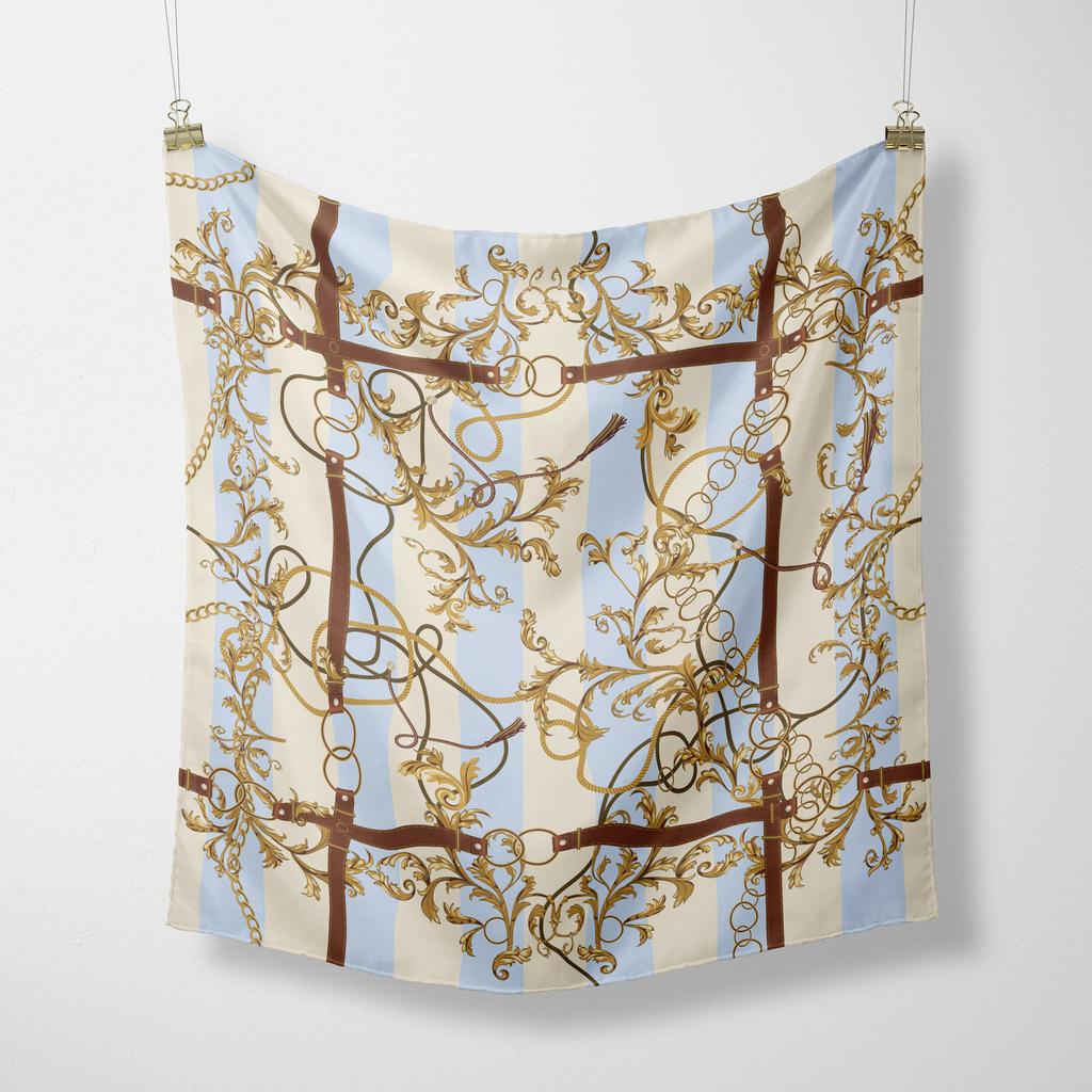 70cm*70cm  Scarf  Women Silk Satin Women Bandana Scarves Scarf for Women Neckerchief luxury Scarf Headband Foulard Gift