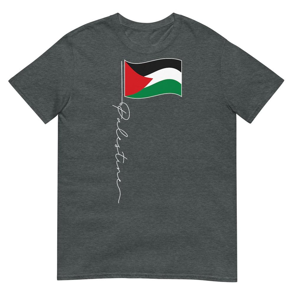 Palestine Signature Flag Pole Patriotic Palestinian Flag TShirt