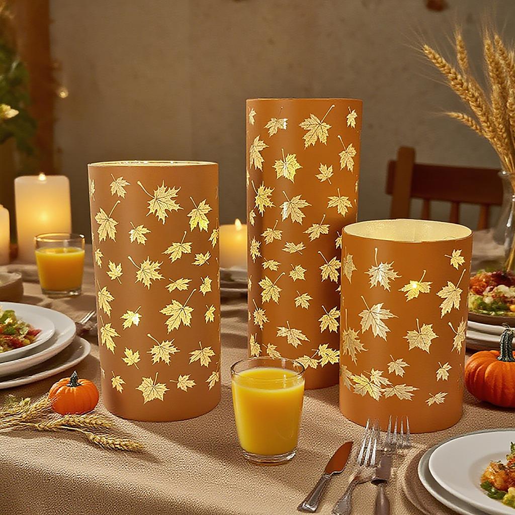 Glass LED Electronic Light Engraved Real Glass Cup LED Flickering Candle For Home And Holiday Decoration
