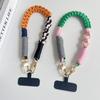 New Upgrade Pure Hand Thick Braided Rope Short Mobile Phone Lanyard Fashion Creative Wrist Strap Strong New Outdoor Chain